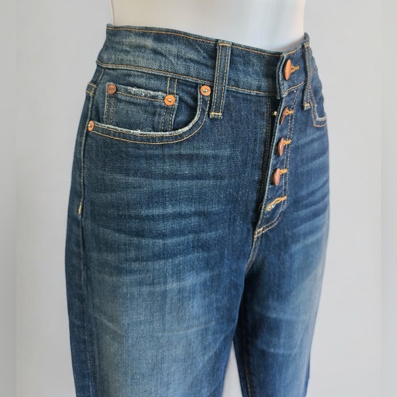 Alice + Olivia Jeans button up skinny crop pants size 26 - Picture 4 of 16